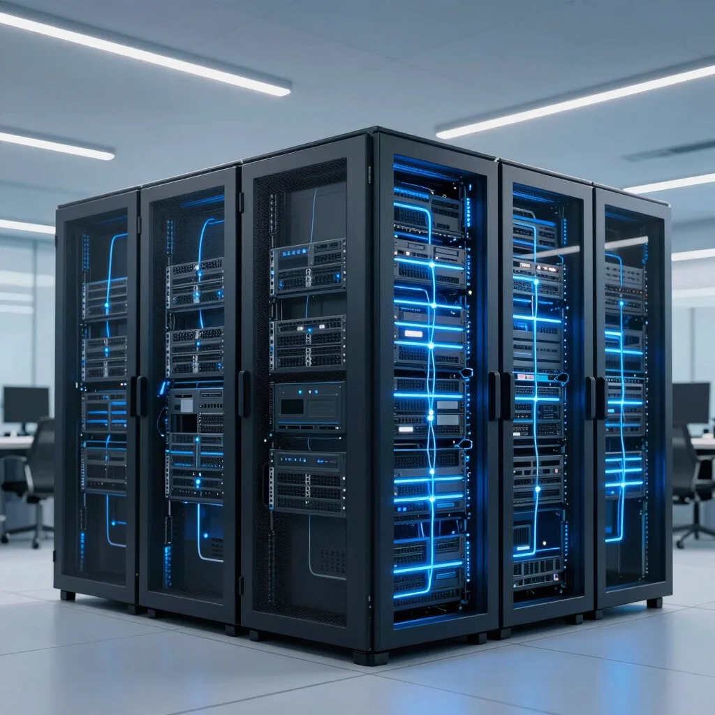 Cloud computing infrastructure, abstract server connections in a